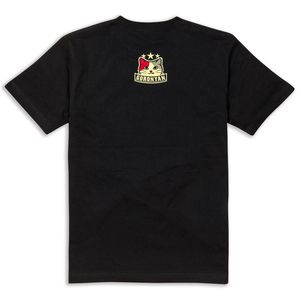 T-shirt Goronyan a maniche corte con stampa gatto, design divertente, nero, unisex - Product Image 1