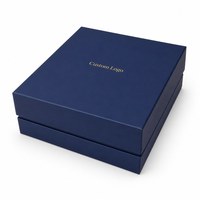 Boîte cadeau rigide carrée en deux parties avec couvercle et base, personnalisable, pour biscuits au chocolat, recyclable, vente en gros, OEM, directement de l'usine