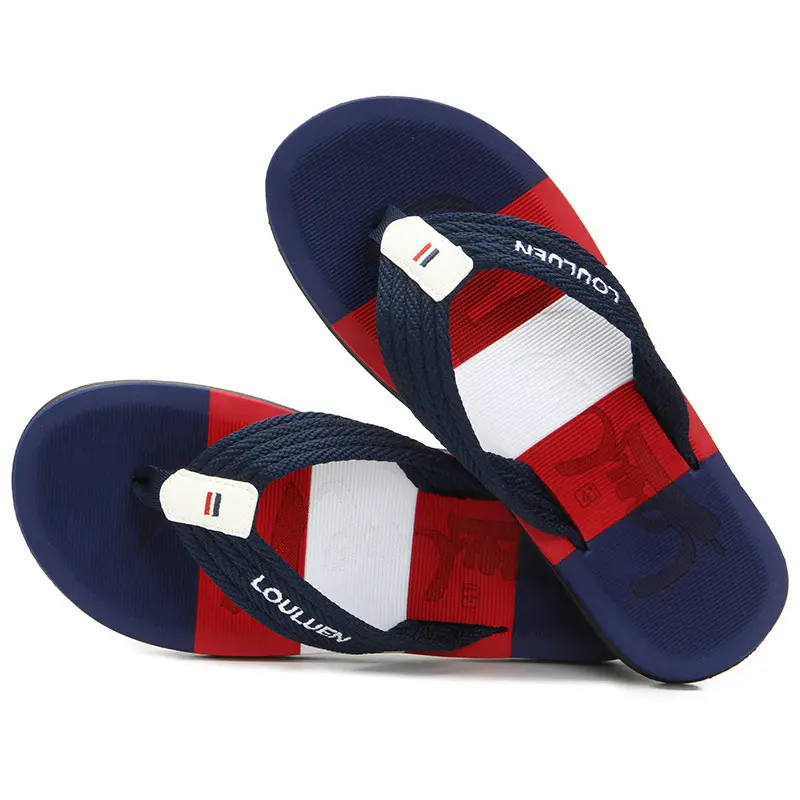 2022 hot sale summer Cheap Beach Outdoor Luxury Eva Sole Flip-flops Rubber Men's Slippers