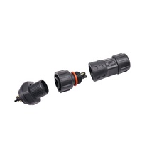 M12 mâle femelle montage sur panneau 2 broches étanche connecteur électrique cloison pour lumière LED