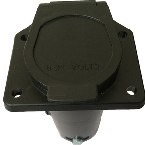 อะแดปเตอร์เต้ารับรถพ่วง 7 ขา 12V สีดำ พลาสติก IP44 ขั้วต่อ RV - Product Image 4
