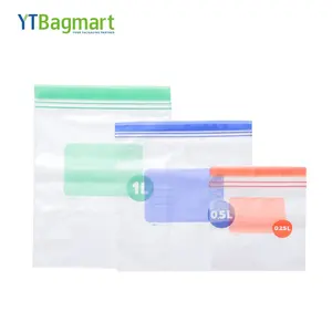Bagmart Frozen Food Packaging Plastic Bags Ldpe Food Grade Factory Price Polyethylene Zipper Bags