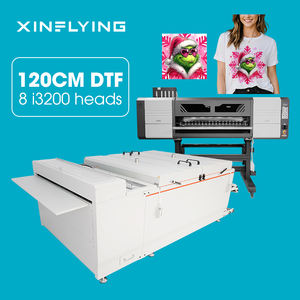 Nouvelle imprimante DTF automatique de 48 pouces avec secoueur de poudre, 8 têtes industrielles, garantie de plus de 5 ans, 48 m²/h, en acier inoxydable - Product Image 1