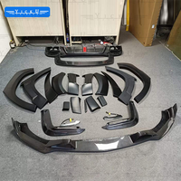 Kit carrosserie en fibre de carbone pour Mercedes-Benz GLS W166 2016-2019 - Lame avant/Extension de passage de roue/Diffuseur arrière/Aileron supérieur