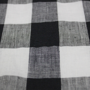 European Flax 100% French Linen Fabric for Clothing <strong>Shiting</strong> YARN DYE LINEN CHECK - Product Image 4