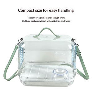 กระเป๋าใส่สัตว์ปีกแบบพกพา ขนาด 30 ซม. ระบายอากาศได้ดี มุมมองกว้าง สำหรับ<span class=keywords><strong>นก</strong></span>แก้ว เหมาะสำหรับการเดินทาง ท่องเที่ยวกลางแจ้ง และการไปเยี่ยมชมสัตวแพทย์ - Product Image 4