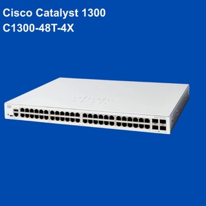 Cisco <b>Catalyst</b> 1300 Series 48x 10/100/1000 Ports 4x 10 Gigabit SFP+ Cisco Switch C1300-48T-4X - Product Image 1