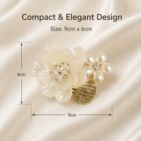 Corsage de poignet en dentelle et tulle avec fleur de perle coquillage pour mariée, demoiselle d'honneur, mariage, banquet, douche nuptiale, fiançailles, fête, décoration
