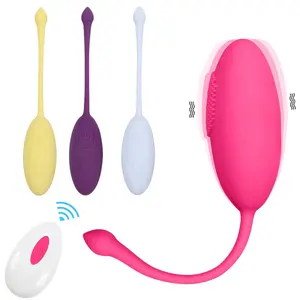 12 Freqüência USB Recarregável Ovo Vibratório para Mulheres Sex Toys Controle Remoto Sem Fio Love Egg para Meninas Masturbação Clitoris