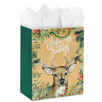 Custom Eco-Friendly Large Size White Cardboard Gift Bags Recyclable Photo Frame for Candle Christmas Holiday Retail Paperboard