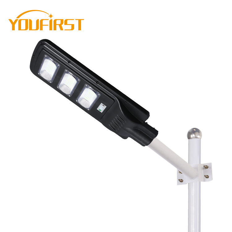 Automática SMD jardín al aire libre impermeable ip65 60w todo en uno integrada solar llevó la lámpara de calle