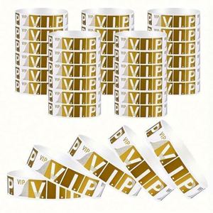 Pulseras de Identificación Desechables Personalizadas de Papel PP Impermeable, Pulseras Tyvek para Eventos y Fiestas - Product Image 6