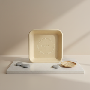 Barquette alimentaire jetable biodégradable en canne à sucre, écologique, pour événements festifs - Product Image 2