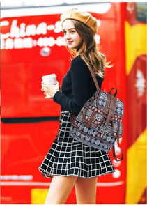 Túi Vải Đeo Vai Cổ Điển Mới Ba Lô Nhỏ Dây Rút Du Lịch Cá Tính Thời Trang - Product Image 6