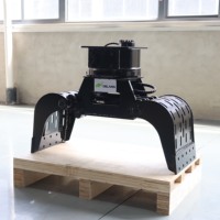 Mini pince de préhension pour excavatrice de 1,5 tonne, pince rotative hydraulique à 360 degrés pour mini-excavatrices