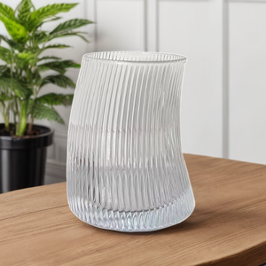 Taza de agua de cintura pequeña creativa de cristal en forma de media luna de grano curvo vertical Simple <span class=keywords><strong>restaurante</strong></span> bebida fría jugo taza de whisky - Product Image 5