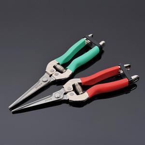 Tijeras de podar dobles de pino de 85 mm, de acero inoxidable, con cabeza recta y estructura de mariposa, herramienta de jardinería para recolección de frutas y uvas - Product Image 5