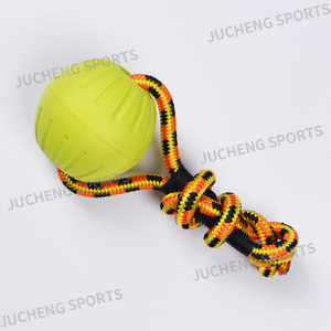 Grosir mainan hewan peliharaan pelatihan anjing ramah lingkungan tali tahan banting bulat 7cm nyaman untuk latihan - Product Image 4