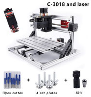 Machine de gravure laser facile à installer 2026 et nouvelle machine de fraisage CNC, prix 300x180x40mm