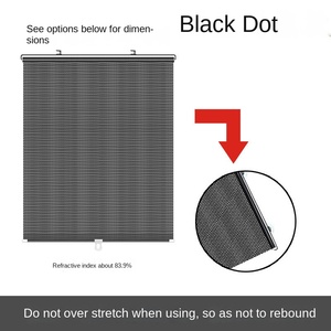 Ventosa PVC parasol <span class=keywords><strong>para</strong></span> coche cortina frontal retráctil Ventana del hogar protector solar no perforado balcón persiana enrollable ajuste Universal - Product Image 6