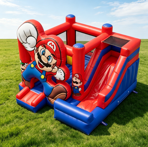 Castillo Inflable de PVC Super Divertido de <span class=keywords><strong>Mario</strong></span> <span class=keywords><strong>Bros</strong></span>, Trampolín Popular con Tobogán Combinado para Niños - Product Image 5