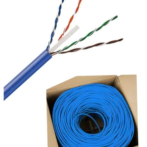 גבוהה מהירות 23 awg cat6 טהור נחושת אינטרנט נתונים רשת lan ethernet 4pr utp חתול 6 כבל 305m קופסא