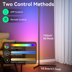 Daybetter L Shape 5050 RGBIC <b>LED</b> Smart <b>Corner</b> Floor <b>Light</b> with Multi-color App Control Smart Home Furniture 1pack - Product Image 2