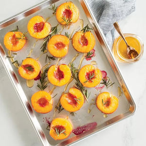 Plateau de cuisson en aluminium commercial 18x26 pouces, plaque à pâtisserie pleine grandeur pour four de boulangerie, pizza, <span class=keywords><strong>pain</strong></span>, gâteau - Product Image 1