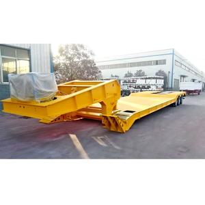 Remolque de plataforma baja hidráulica de 1-2 toneladas para trabajo pesado con cuello de cisne, 12.5x2.5x1.5m, Shandong Fengniao - Product Image 1