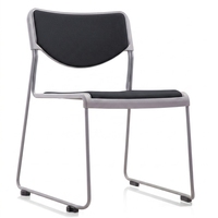Chaise de conférence ergonomique empilable en tissu commercial pour salle de formation, bureau à domicile, réunion, visiteur – Garantie 5 ans – Direct Usine