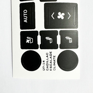 Pegatina de Reparación para el Botón del Clima del Cadillac Escalade 07-14, Adhesivo de PVC Negro, Forma Personalizada - Product Image 3