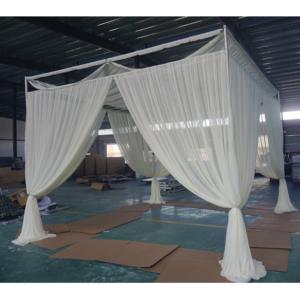 Heavy duty luxury backdrop <b>stand</b> telescopic <b>pipe</b> and drape for wedding events - Product Image 1