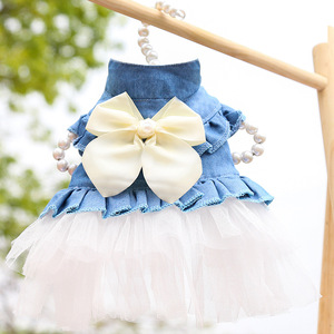 Fabriek Direct Luxe Design Huisdieren Outfits Mode Kleding Feest Kant Jurk Puppy Shirt - Product Image 3
