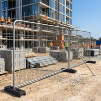 Barrière de sécurité pour chantier, panneaux de clôture modulaires temporaires, grillage en acier galvanisé, clôture temporaire, garde-corps, vente en gros
