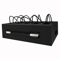 Station d'accueil multi-appareils 8 ports avec chargement automatique et téléchargement de données vidéo automatique, connexion par câble cryptée, logiciel inclus