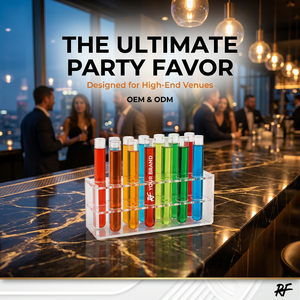 Support pour verres à shot en plastique PP réutilisables avec logo personnalisé OEM, couleur néon, pour fête, thème scientifique, ensemble de verres à boire pour <span class=keywords><strong>bar</strong></span> - Product Image 5