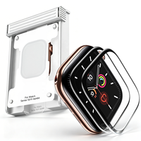 Protection d'écran de montre à haute transmission avec plateau d'installation intelligent pour Apple Watch Series 11 10 9 46mm 42mm 45mm 41mm OEM