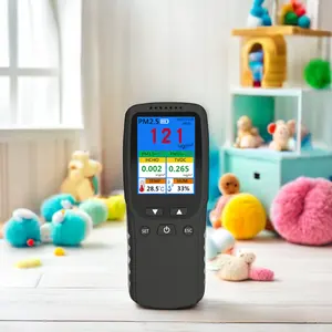 Detektor udara industri portabel sensitif tinggi, Monitor multifungsi PM2.5 TVOC, detektor Gas genggam AC