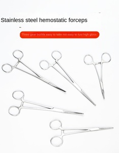Pinset Hemostat Presisi Grosir, Penjepit Pengunci, Penjepit Hemostat Lurus, Pinset Pancing Lengkung dari Baja Tahan Karat - Product Image 3