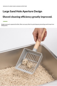 PAIPET Bac à litière pour chat extra large en métal couvert, toilette en acier inoxydable à parois hautes avec grille frontale, pelle et support, vente en gros OEM - Product Image 4