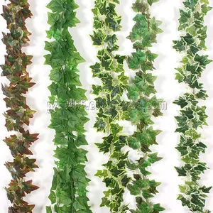 Toptan asılı duvar üzüm sarmaşık bitkiler yapay plastik ivy begonya çelenk satılık
