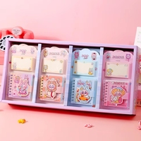 Depai – Mini carnet de notes spirale mignon à motifs de dessins animés, 100 feuilles, 80 g/m², bloc-notes de poche portable, cadeau pour enfants et étudiants