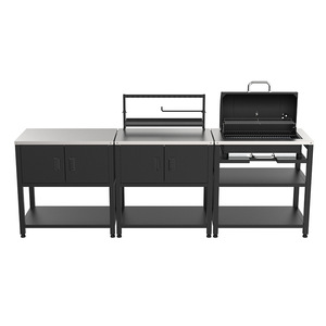 Outdoor Barbecue Mobile Kitchen Stainless Steel Grill Multi-Functional Villa Courtyard Assembled BBQ Table Cabinet - Product Image 2