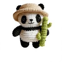 Perlengkapan Rajut Crochet DIY Pola Panda Terlaris Lintas Negara, Benang Wol, Pasokan Langsung Pabrik, Hewan Peliharaan Lucu dengan Alat Rajut