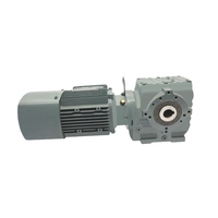 Moteur à engrenages à angle droit série S, vitesse de sortie 10-200 tr/min, réducteur à vis sans fin hélicoïdale, 220V/380V IP54/IP55/IP65