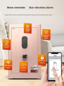 Coffre-fort Chenguang, nouvelle norme nationale, pour la maison et le bureau, intelligent, WiFi, télécommande, empreinte digitale électronique, épaissi, anti-effraction, grand, en métal - Product Image 4