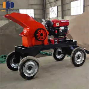 Trituradora de molino de martillo Máquina trituradora PC 600*400 Modelo trituradora de martillo diesel móvil