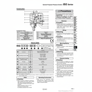 Interruptor de presión de uso general SMC Pneumatics - Product Image 1