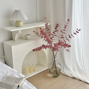 ต้นยูคาลิปตัสประดิษฐ์ ดอกไม้ผ้าไหมสีเขียวเข้ม ตกแต่งโต๊ะในร่ม งานแต่งงาน ใบไม้จำลองคุณภาพสูง ตกแต่งบ้าน - Product Image 2