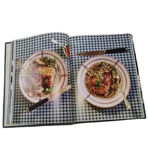 Fabrika hızlı teslimat baskı tam renkli pişirme gıda kitabı Cookbook ciltli sağlıklı aşçı kitap yayıncılığı
